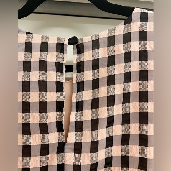 Dress the Population Gingham Tie Front Top - Picture 6 of 7